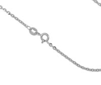 COLLANA ORO BIANCO ROLLO' 45 cm