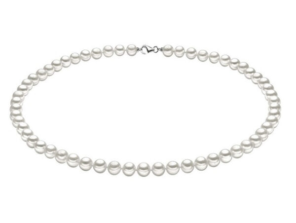 COMETE GIOIELLI-COLLANA PERLE CON CHIUSURA ORO BIANCO  66,5