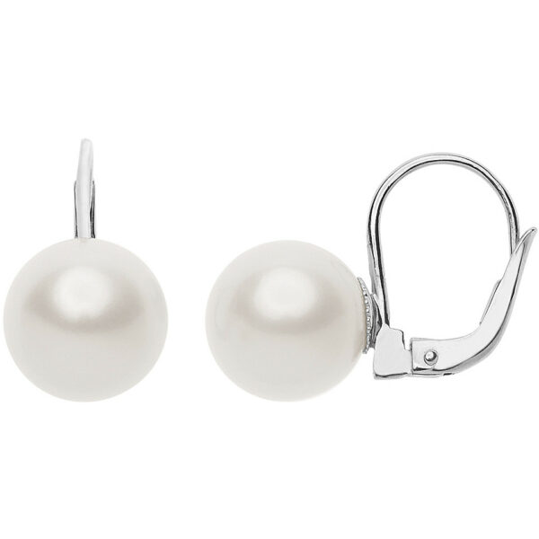 COMETE GIOIELLI-ORECCHINI PERLE A MONACHINA ORO BIANCO 7,58