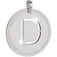 REBECCA-COLLANA CON INIZIALE BRONZO PLACCATO ARGENTO 2 CM