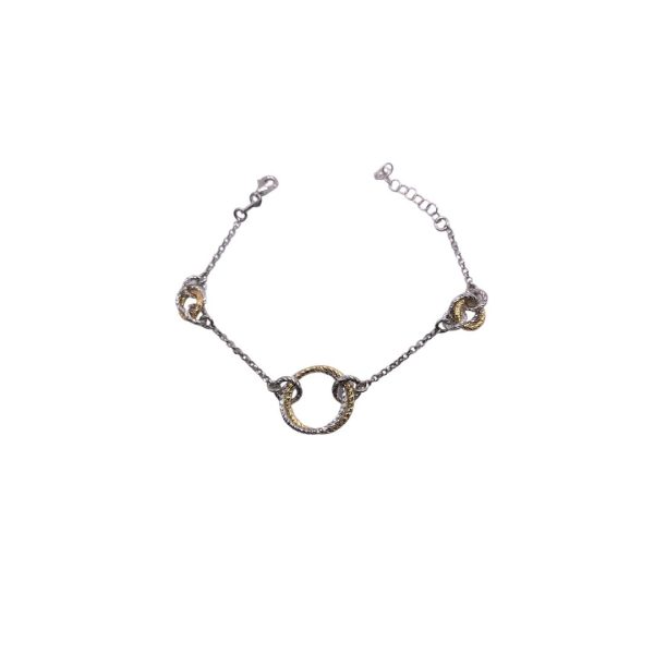 FRABOSO-BRACCIALE IN ARGENTO BICOLORE