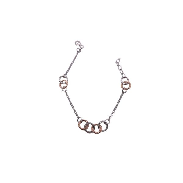 FRABOSO-BRACCIALE IN ARGENTO BICOLORE