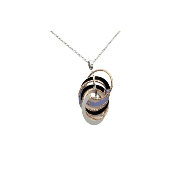 FRABOSO-COLLANA IN ARGENTO BICOLORE