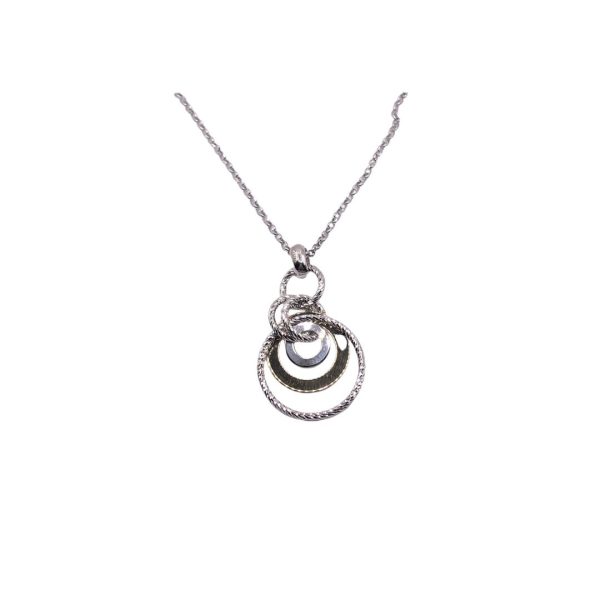 FRABOSO-COLLANA IN ARGENTO CON CIONDOLO DOPPIO COLORE