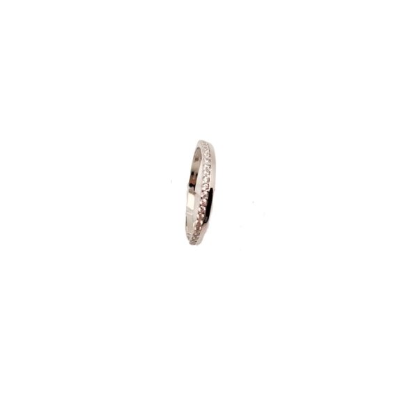 ANELLO IN ORO BIANCO CON ZIRCONI