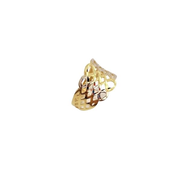 ANELLO IN ORO BIANCO E GIALLO