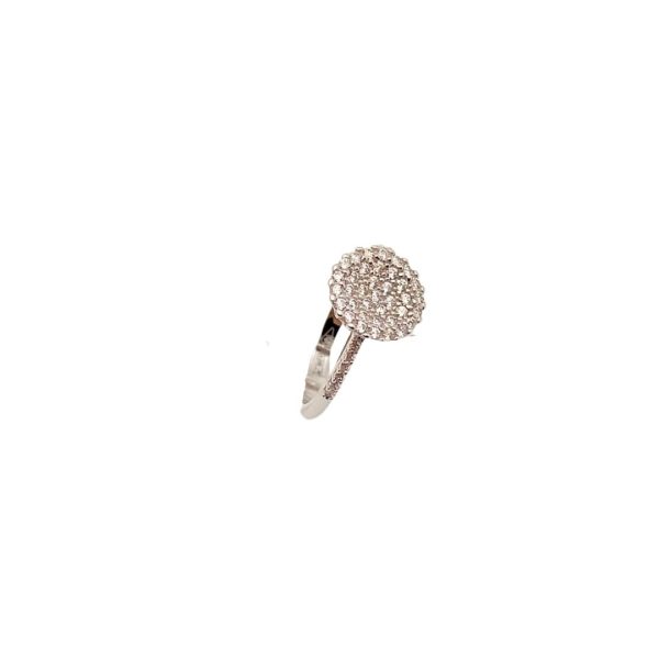 ANELLO IN ORO BIANCO CON ZIRCONI