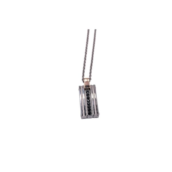 CHIMENTO-COLLANA IN ACCIAIO CON PENDENTE