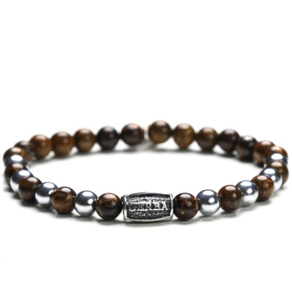 GERBA-BRACCIALE CON BRONZITE E ARGENTO