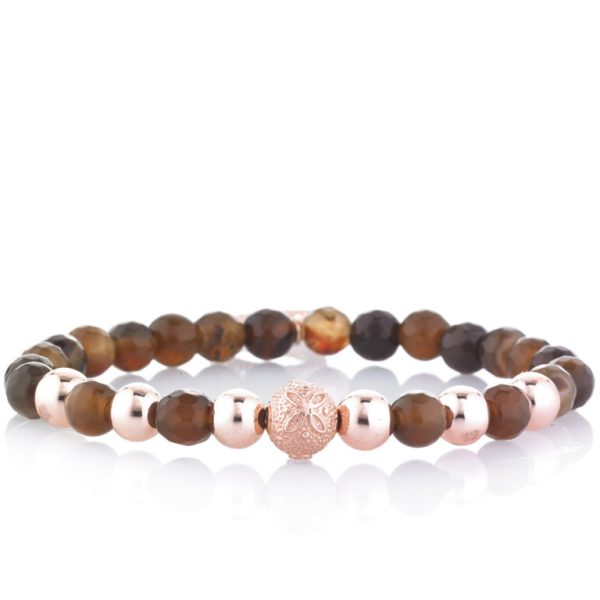 GERBA-BRACCIALE CON AGATA E  ARGENTO