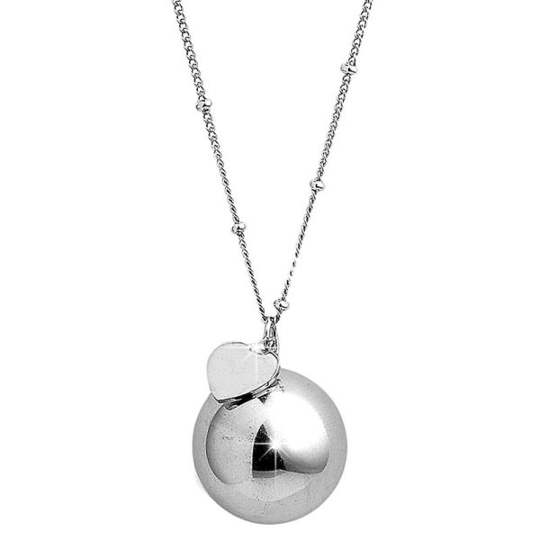 COLLANA IN ACCIAIO CON CHIAMA ANGELI GRANDE
