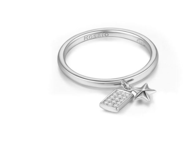 ROSATO-ANELLO IN ARGENTO CON STELLA