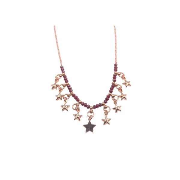 COLLANA IN ARGENTO CON STELLINE PENDENTI