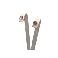 DONNA ORO-ORECCHINI IN ORO ROSA CON DIAMANTI CT 0,12