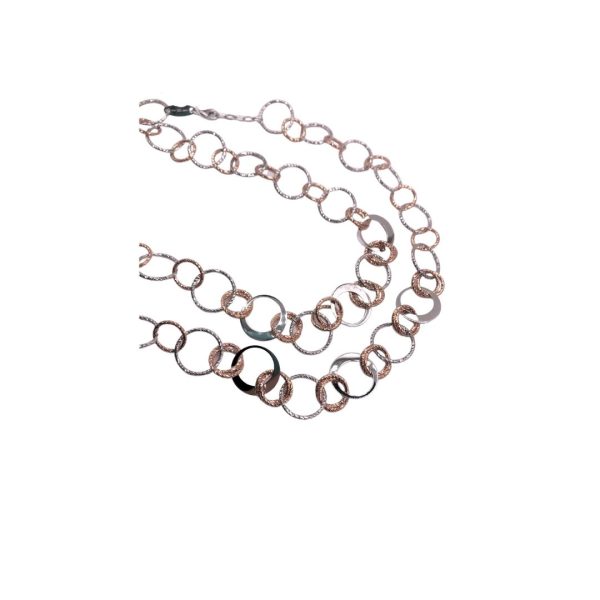 FRABOSO-COLLANA IN ARGENTO LUNGA BICOLORE