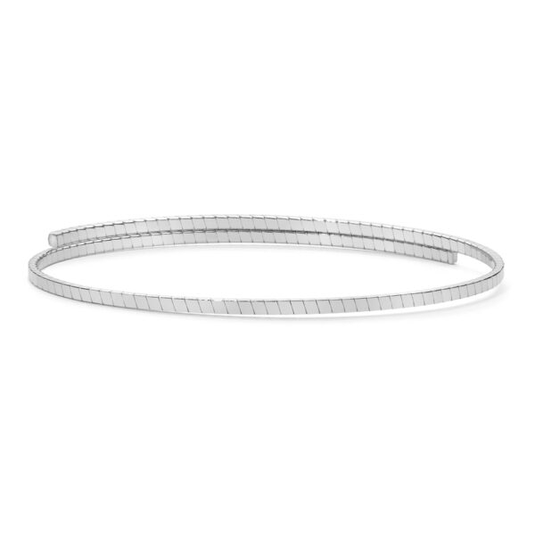 ELEMENTS-BRACCIALE FLEX ARGENTO BIANCO