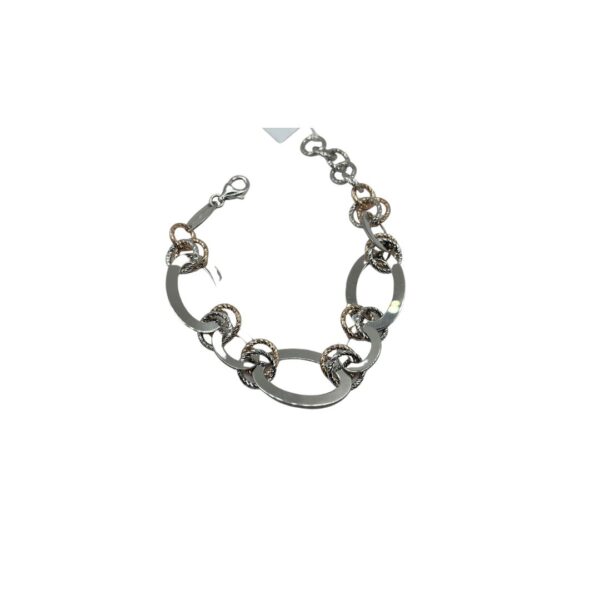 FRABOSO-BRACCIALE IN ARGENTO BICOLORE