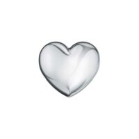 ELEMENTS-CUORE SEMPLICE ORO BIANCO 6X6 appare bombato