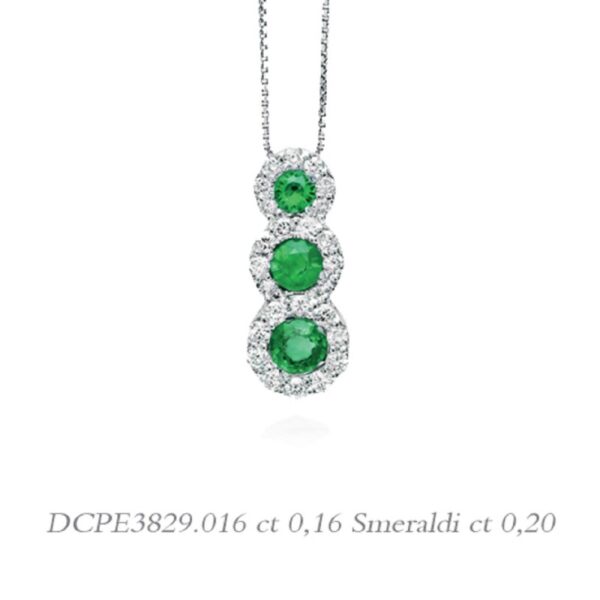 COLLANA CON PENDENTE TRILOGY VERDE