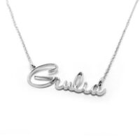 COLLANA  CON NOME A SPESSORE CON CUORE