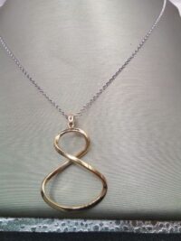 FRABOSO-COLLANA CIONDOLO BICOLORE LUNGA