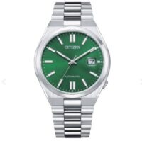 CITIZEN-ACCIAIO AUTOMATICO MECCANISMO A VISTA QUADRANTE VERDE TSUYOSA