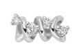 ELEMENTS-LOOP ORO BIANCO E BRILLANTI